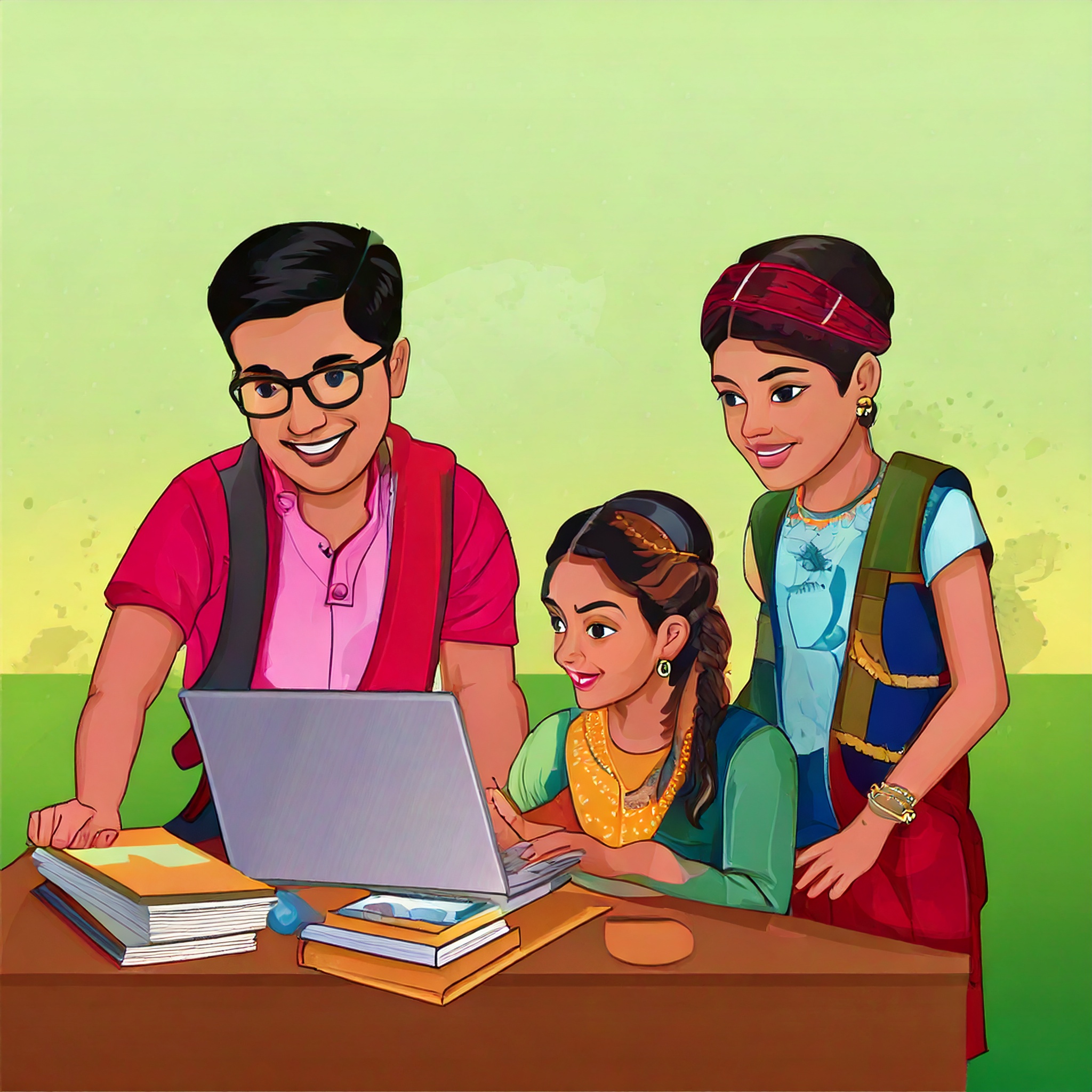 Anand Ashram facilitates group internship of university students.  All the social services are introduced to students and their active participation in social services is ensured.  Students from MS University of Baroda, Navrachana University, Nirma University and others have been benefitted so far. Our mission: Sow the seeds of compassion in young hearts!